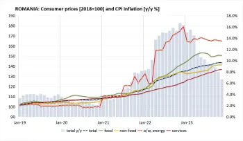Inflation in Romania Stagnates as Tax Hikes Continue to Weigh on Prices